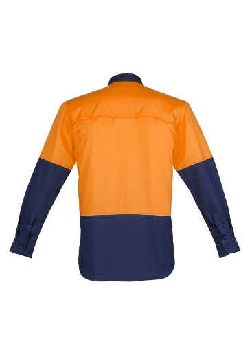 Picture of Syzmik, Mens Hi Vis Closed Front L/S Shirt